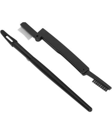 Verdant Touch Folding Eyelash Comb Silicone Eyeliner with Folding Eyelash Comb Black Ergonomic Handle Makeup Tool - Buy Online on GoSupps.com