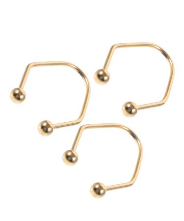 Healifty Lot de 3 Appareils Fossettes en Acier Inoxydable Dor G n rateur Naturel de Fossettes pour Musculation du Visage Outil Flexible Adapt Tous Types de Visages Usage Personnel