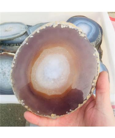 Natural Quartz Crystal 500-600g Natural Rough Agateslice Stone Raw Crystal agate1pc Home Office Decor ningxiao - Buy Online on GoSupps.com