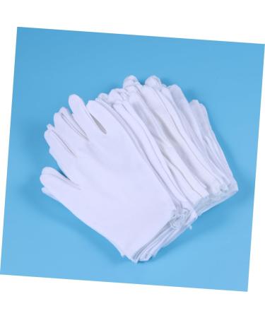 12 Pairs Working for Women White Cotton Gloves Women Work for Women Elastic Cotton Gloves Cotton for Dry Hands Cotton Work Beauty Work Liner Womens Pan Beads White Gloves/346 - Buy Online on GoSupps.com