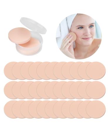Set Of 100Pcs Ultra Soft Blender Sponges For Makeup Beauty Smooth Face Eye Foundation Sponges Round Makeup Cosmetics Powder Puffs For Dry & Wet Uses