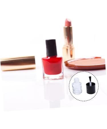  Ipetboom Ipetboom Set of 15 Clear Glass Nail Polish Bottles (5ml) Gel Polish Bottles Round Cap For Travel Salon and Home - Buy Online on GoSupps.com