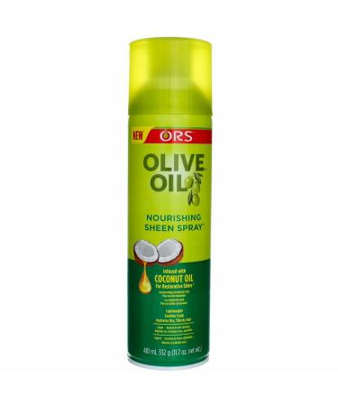 ORS Olive Oil Nourishing Sheen Spray infused with Coconut Oil 11.7 oz (Pack of 3) 11.71 Ounce (Pack of 3)