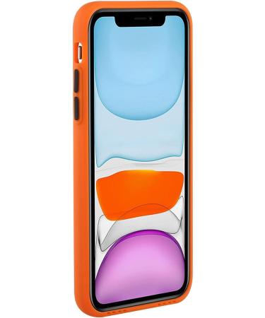 Tivenfezk Nadoli Silicone Case for Xiaomi Redmi 10A | Ultra-Thin Shockproof Wallet TPU Cover with Card Holder - Orange - Buy Online on GoSupps.com
