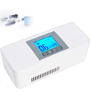 DHJY USB Mini Refrigerator Mini Cold Boxes with Alarm Portable Insulin Cooler Box Car Small Refrigerator Mini Cold Boxes Constant Temperature Refrigerato 1Battery