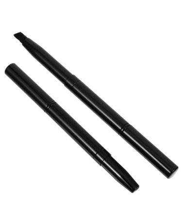 FRCOLOR 4 pcs retractable eyebrow brush Portable Cosmetic eyeliner makeup brush mini brow eye brow shaping kit Beauty Brush for Eyebrow eye shadow travel bevel artificial fiber 1 Count (Pack of 1) Blackx2pcs