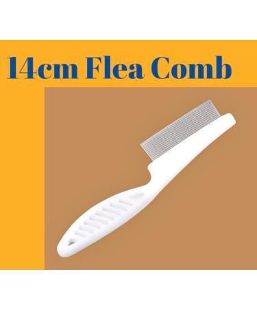 Flea Comb For Cats Dogs Rabbits/Flea & Nits Comb/Flea Removal Brush/Stainless Steel Grooming Comb For Lice Rounded Teeth - Buy Online on GoSupps.com