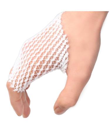 FRCOLOR 2 Rolls Elastic First Aid Sports Wrap - Tubular Bandages & Mesh Fix Net Tape - 200x5.8cm - White - International Shipping - Buy Online on GoSupps.com