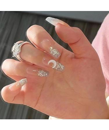 Temperament Enhancement Nail Patch Pure Hand-Worn Nail Customized Nail Cold Bai Yueguang Xiaohongshu New Nail Customized Fake Nails Patch (10-Piece Pack) (Size : S) Small - Buy Online on GoSupps.com