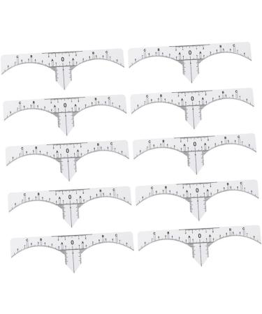 FOMIYES Scale Ruler 20 Pcs Makeup Gadgets Eyebrow Ruler Eyebrow Shaper Kit Guide Makeup Ruler Stickers Make up Eyebrow Tools - Buy Online on GoSupps.com