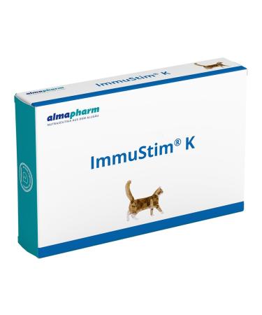 Almapharm Immustim K |72 tablets |Supplementary feed for cats |Vital substances for the immune system |To support the immune system |Contains beta-glucane - Buy Online on GoSupps.com