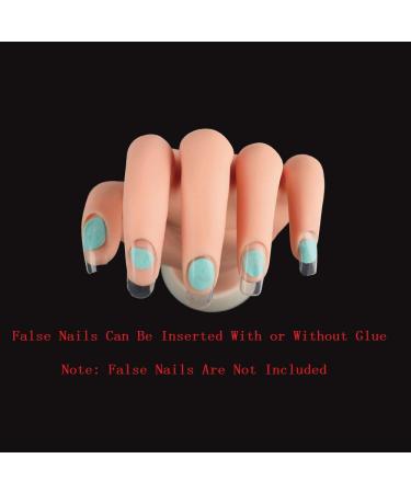 Set of 2 Flexible Practice Hands for Acrylic Nails | Nail Art Training Mannequin Hands for Fake Nails - Buy Online on GoSupps.com
