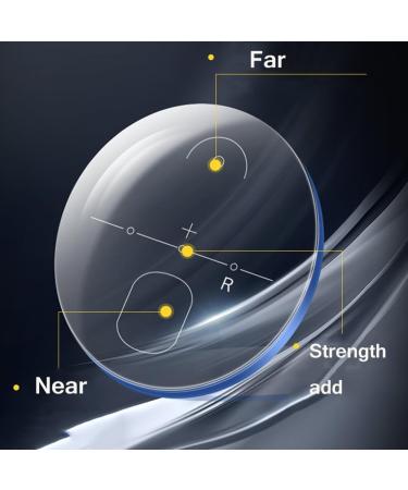 Buy NYASAA Diamond Rimless Progressive Multifocal Reading Glasses for Men - Anti Blue Light Computer Readers 2.00x in Black | International Shipping Available - Buy Online on GoSupps.com