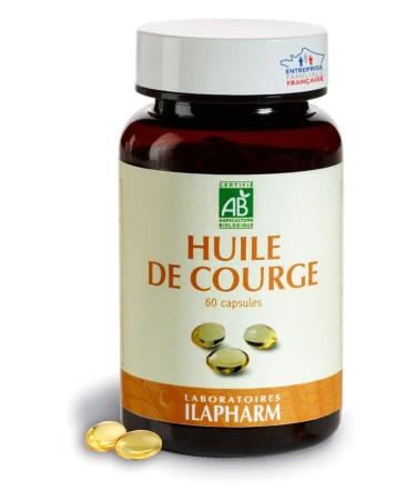 Ilapharm Laboratories - ORGANIC PUMPKIN SEED OIL - Prostate - Urinary comfort - Bottle of 60 capsules