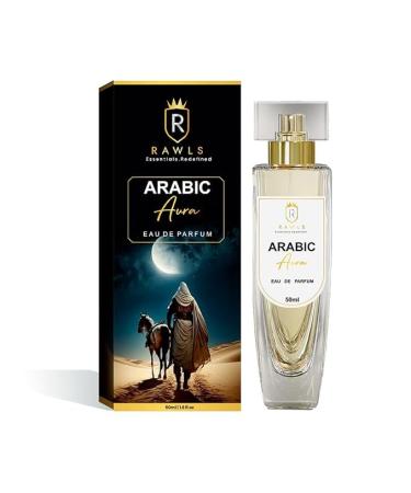 RA.WLS Arabic Aura Perfume for Men & Women 50ml | Pear Jasmine Vanilla & Cedarwood | Long-Lasting Eau de Parfum for All Skin Types