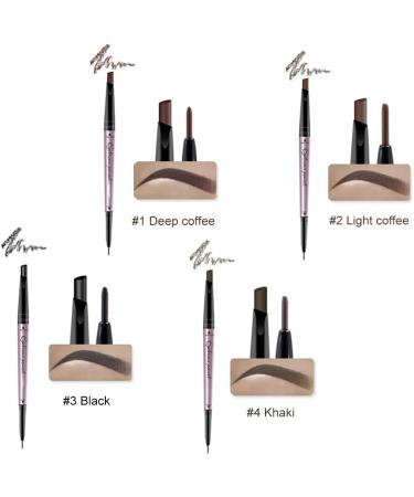 SUDNJIALQ Smudge-Proof Eyebrow Pencil Eye Brow Filling Pen Work Party Photography Facial Beauty Cosmetics Salon Birthday Gifts Dark Brown - Buy Online on GoSupps.com