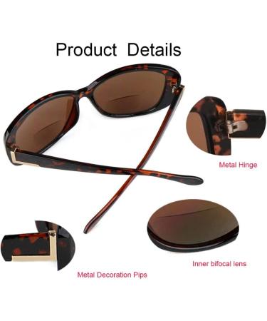 Buy 3 Pack Bifocal Reader Sunglasses for Women - Oversize Retro Cat-eye Reading Glasses (1 Black 1 Black Tortoise 1 Brown Tortoise) - 1.75x - International Shipping Available - Buy Online on GoSupps.com