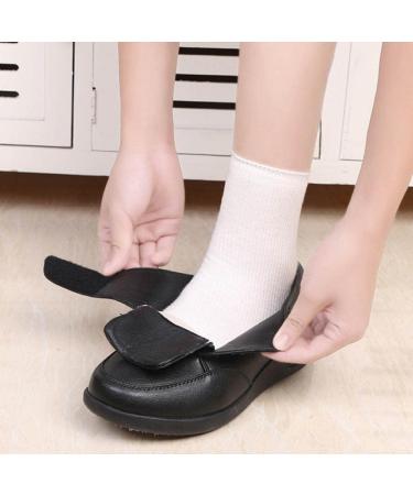 Yytcsjz Men Adjustable Diabetic Shoes - Wide Width Flexible Sneakers for Foot Swelling Size 9.5 Black - Buy Online on GoSupps.com