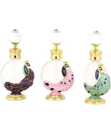 Perfume Bottle Empty Frosted Glass Essential Oil Bottle Refillable Empty Jewelry Decoration Crystal Bottle (Size : Red Little Peacock) - Buy Online on GoSupps.com