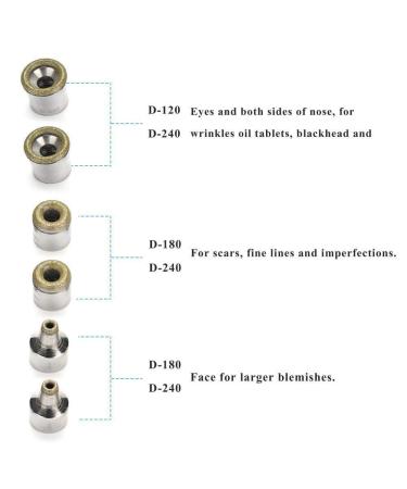 Broco 6PC Diamond Microdermabrasion Tips & Stainless Steel Filter Set for Acne Pigment and Pore Removal - International Shipping Available - Buy Online on GoSupps.com