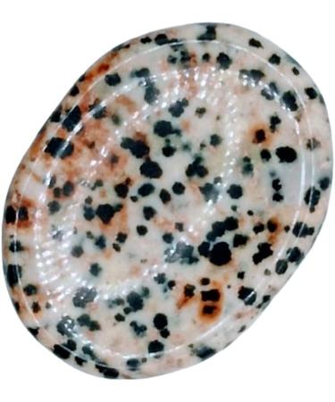 Dalmatian Jasper Thumb Stone - Elite Worry & Meditation Crystal for Calm & Reiki Healing - Buy Online on GoSupps.com
