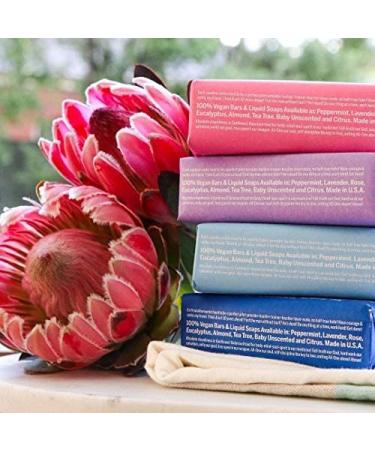 Dr. Bronner's Pure-Castile Bar Soap Lavender 5 Oz - 6 Pack | Natural Vegan Soap for All Skin Types | International Shipping Available - Buy Online on GoSupps.com