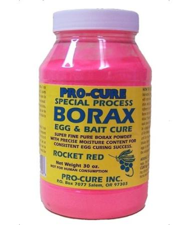 Pro-Cure Borax Egg and Bait Cure, 30 Ounce, Rocket Red