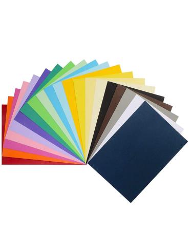 UPlama Double Sided Lightweight Construction Paper  Neon Colored Paper Pads Multicolored Construction Paper Craft Paper  Printing Paper And Copy Paper  70GSM A4 20 Assorted Colors 8 x 11  200 Sheets