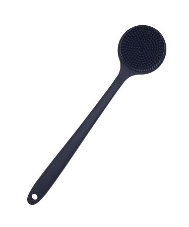 DNC Back Scrubber - Soft Silicone Bath Brush with Long Handle, BPA-Free & Hypoallergenic (Black) - Buy Online on GoSupps.com