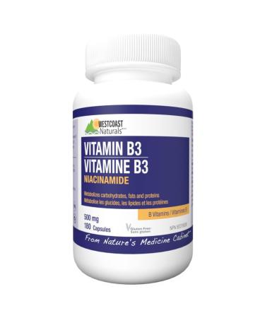 WESTCOAST NATURALS Niacinamide Vitamin B3 180 count