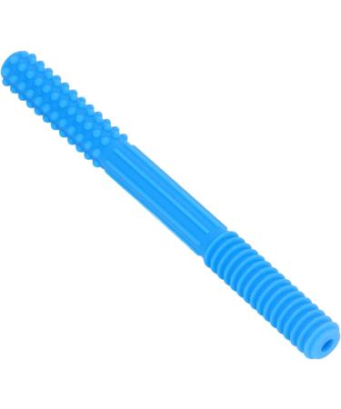 BROLEO Chewing Tube - Hollow Flexible Soft Bright Color Portable with Cleaning Brush for Babies - Blue - Buy Online on GoSupps.com