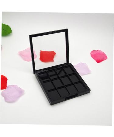 WOONEKY 4 Pcs 12 Empty Eyeshadow Dish Makeup Pallets for Women Travel Eyeshadow Highlight Empty Makeup Black - Buy Online on GoSupps.com