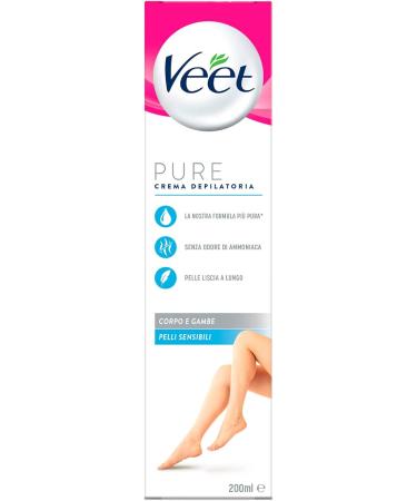  Veet 3x Veet Pure Hair Removal Cream for Sensitive Skin Odorless - 2 x 200ml bottles - Buy Online on GoSupps.com
