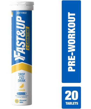 Fast&Up L-Carnitine 1000mg Tartrate Pre-Workout Tablets - Energy Boost - Lemon Flavour - Buy Online on GoSupps.com