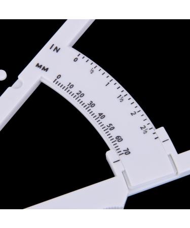 Mag Ideal Body Fat Calipers - Accurate Body Fat Test & Skin Fold Measurement Device for Weight Loss & Fitness - White - Buy Online on GoSupps.com