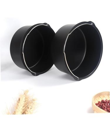Zerodeko Griddle Airfryer Oven Baking Basket Kitchen Supplies Air Fryer Oven Frying Pot Frying Pan Tool Fried 17.2*15CM Black - Buy Online on GoSupps.com