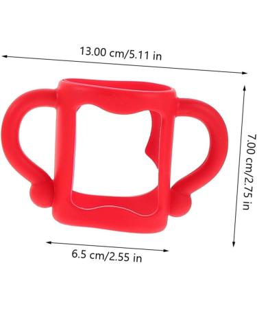 Abaodam 3 pcs Silica Gel Silicone Bottle Handle Wide Mouth Handle Bottle Holder Bottle Soft Handles Soft Handle Feeding Bottle - Buy Online on GoSupps.com