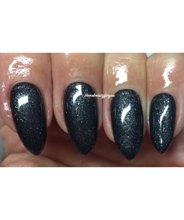 Bluesky GEL NAIL POLISH BLACK DARK GREY/FINE SILVER GLITTER ONYX MY MIND CS33 UV LED Soak Off 10ml - Buy Online on GoSupps.com