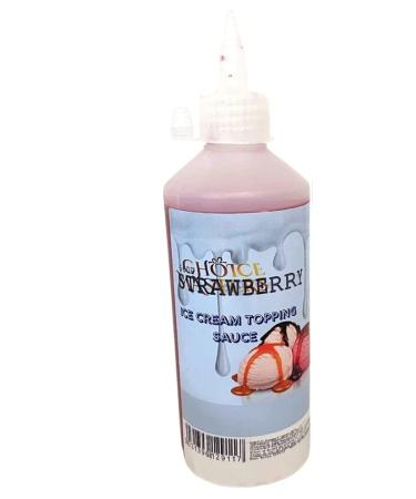 Strawberry TOPPING Flavouring SAUCE Squeezy Bottle FOR PANCAKE ICE CREAM AND WAFFLES - 625ML 100 Servings Suitable for Vegetarians by Choice Masters - Buy Online on GoSupps.com