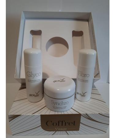 Gernetic International Special Box Glyco Cleansing Milk 50 ml Fibro delicate tonic lotion 50 ml Synchro Regenerating restorative facial cream for the night based on beeswax 50 ml - Buy Online on GoSupps.com