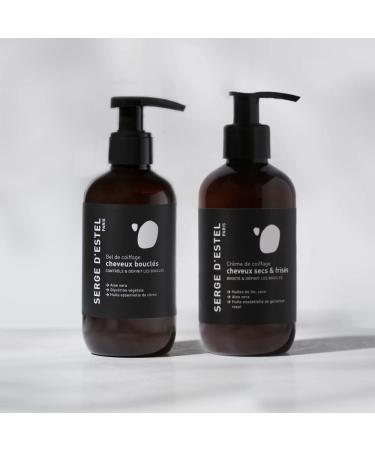 Serge d'Estel Paris 200ml Cr me & Styling Gel for Dry Curly Hair | Natural Care Anti-Frizz 100% Vegan - Buy Online on GoSupps.com