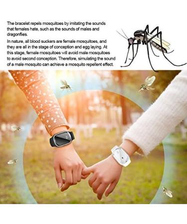 M2 Ultrasonic Mosquito Repellent Bracelet | USB Rechargeable Anti Mosquito Wristband | Black - Buy Online on GoSupps.com