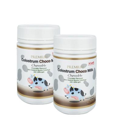 (Pack of 2) Hi Well Premium Grass-Fed Colostrum Choco Milk 150 Tablets New Zealand Bovine Colostrum