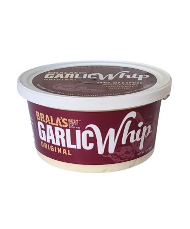 Bralas Best Garlic Whip - Sauce, Dip & Spread for Garlic Lovers - Keto Friendly, Gluten-Free, Dairy-Free, Sugar-Free (Original, 11 Ounce) Original 11 Ounce (Pack of 1)