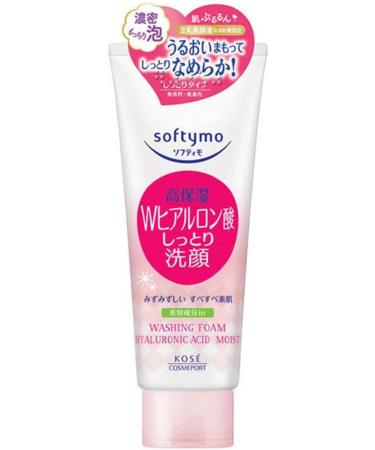 Kose Cosmeport Softymo New Version Face Wash 150g - Hyaluronic Acid - Moist (Green Tea Set) - Buy Online on GoSupps.com