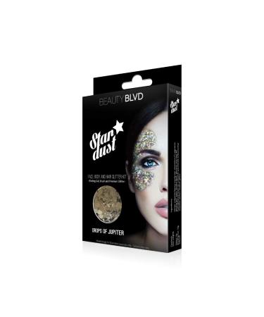 BeautyBLVD Stardust - 3 Piece Face Body & Hair Glitter Kit | Cosmetic Glitter for Festivals & Parties | Cruelty Free - Buy Online on GoSupps.com