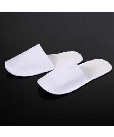 Disposable Spa Slippers 10 Pairs - Unisex Close Toe Hotel Guest Slippers - Bulk Pack for Travel, Home, Nail Salon - Fits Universal UK Men and Women - Buy Online on GoSupps.com
