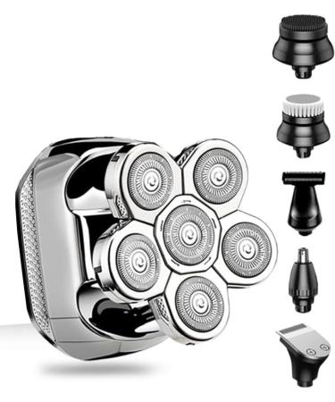 5 in 1 Electric Razors for Men - Waterproof Bald Head Shaver & Cordless Grooming Kit | International Shipping Available - Buy Online on GoSupps.com