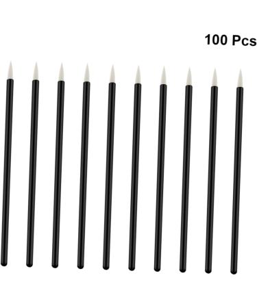 Mipcase 100pcs Makeup Brush Tools Liquid Makeup Cosmetics Brush Eye Shadow Eyelash Brush Disposable 10X0.5X0.5cm White - Buy Online on GoSupps.com