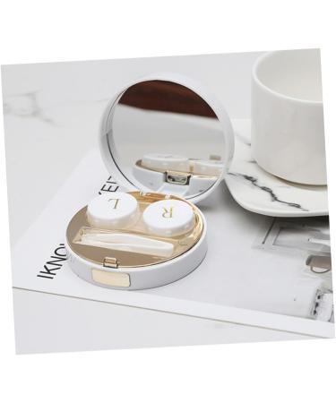 Partykindom 3 STK Contact Lens Case Organizer with Mirror - Travel-Friendly Marble Lens Holder & Etui - Buy Online on GoSupps.com